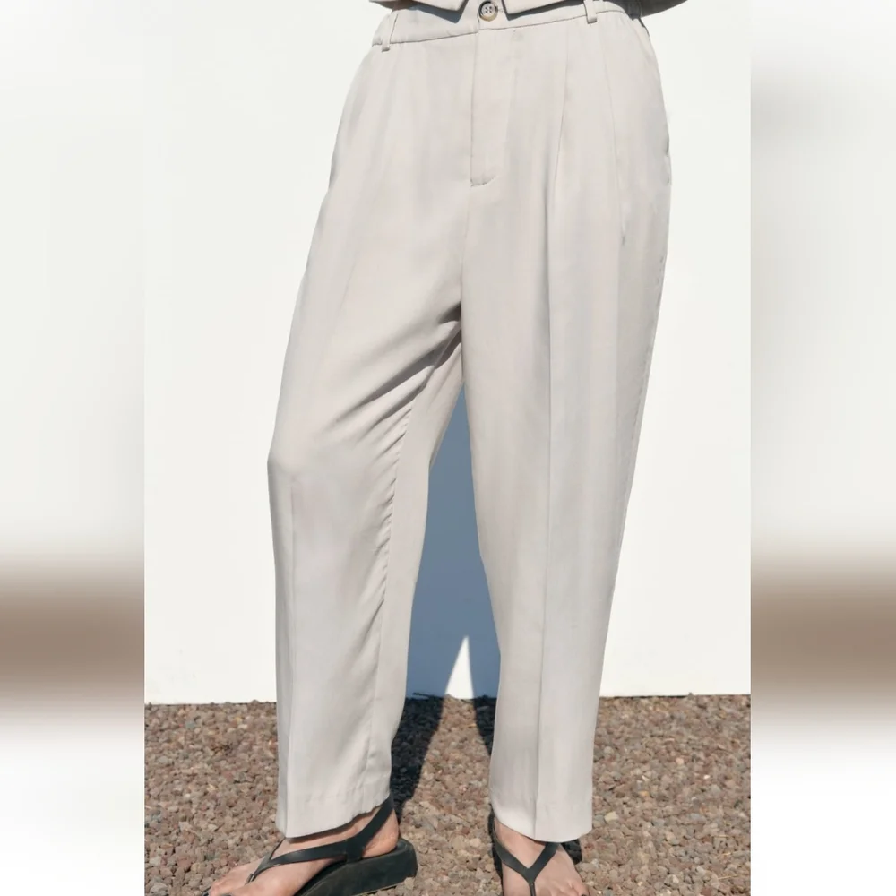 🔥Last 3🔥ZARA Textured ankle pants - Picture 4 of 4